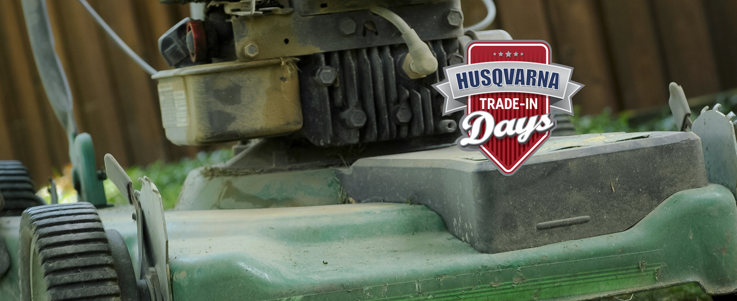Husqvarna walk lawn mower trade in days